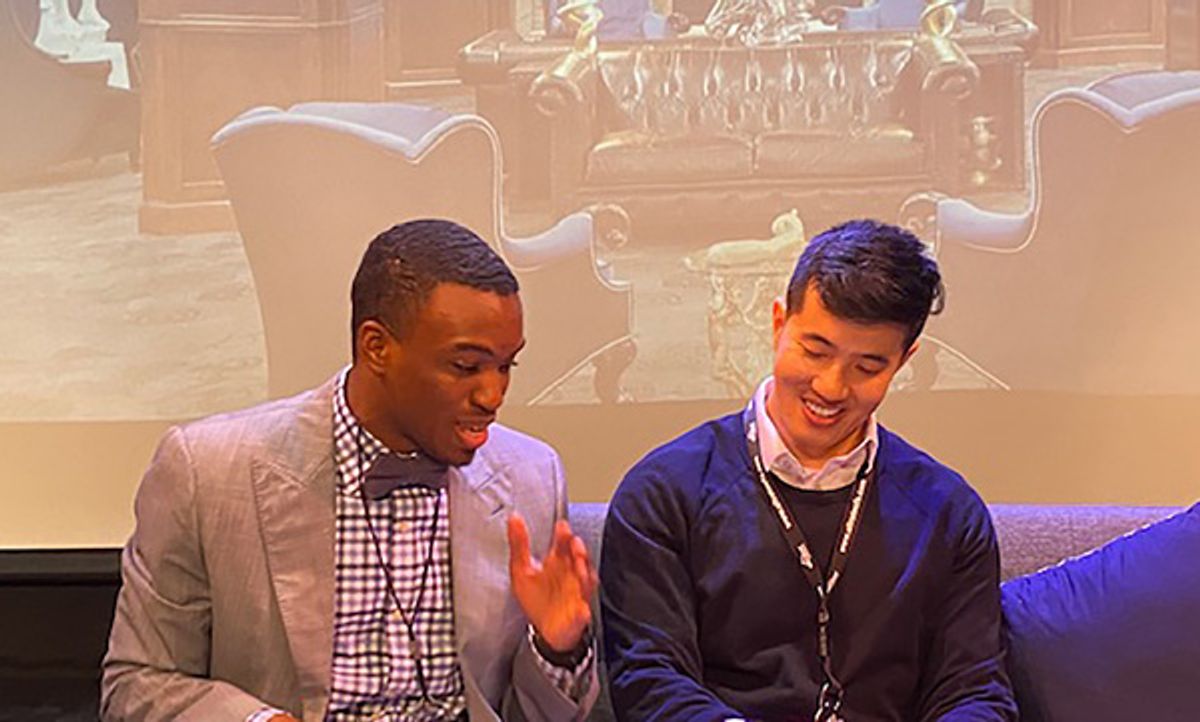 K.J. Powell and Chris King Wong at 