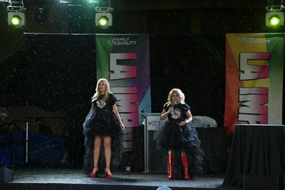 Alec Mapa and Melissa Peterman   Photo