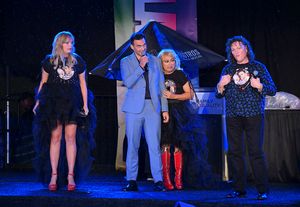 Melissa Peterman, Cheyenne Jackson, Alec Mapa and Dot-Marie Jones  Photo