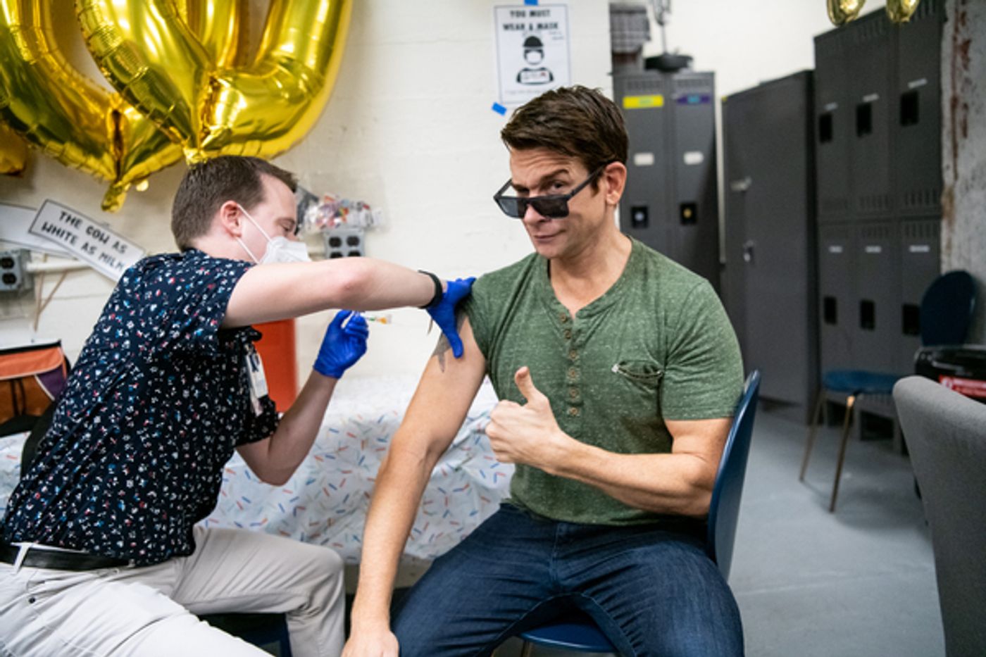 Photos: Andy Karl, Stephanie J. Block, Gavin Creel & More Get Their Flu Shots Thanks to The Entertainment Community Fund Photos: Andy Karl, Stephanie J. Block, Gavin Creel & More Get Their Flu Shots Thanks to The Entertainment Community Fund Image