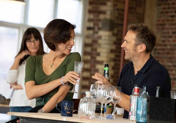 Amanda Donohoe, Pooya Mohseni, Jason Merrells Photo