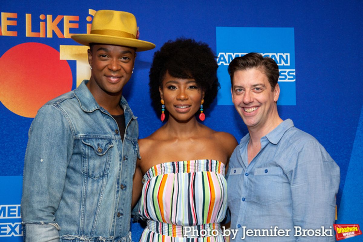 J. Harrison Ghee, Adrianna Hicks, Christian Borle at 