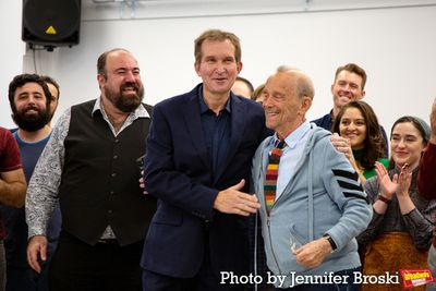 Stas Kmiec, Joel Grey and the cast of FIDDLER ON THE ROOF Photo
