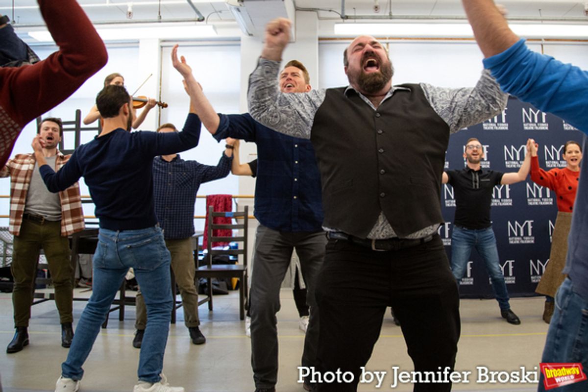 The cast of FIDDLER ON THE ROOF at Photos: Meet the Cast of FIDDLER ON THE ROOF in Yiddish, Returning Next Month