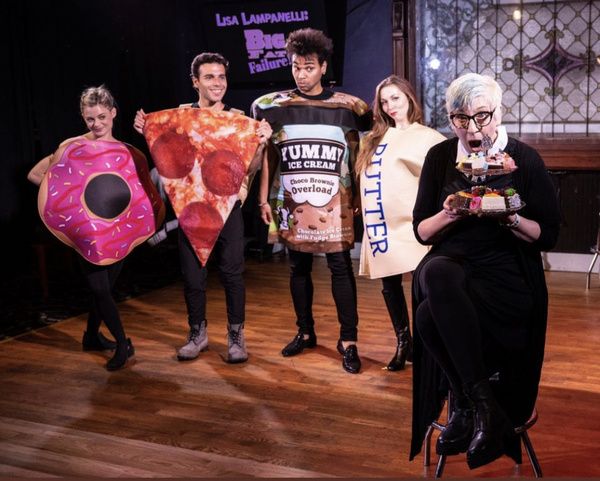 Cassie Carroll, Robert Peterpaul, Bobby Henry, Mikayla Petrilla and Lisa Lampanelli  Photo