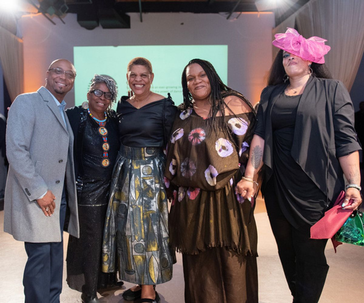 Muntu Dance Theatre Executive Director Sekou Conde, Former Muntu Dance Theatre Artistic Director Amaniyea Payne, Leana Flowers, Current Muntu Dance Theatre Artistic Director Regina Perry-Carr, and Nef at Photos: See Chicago Dance Honors Chicago's Dance Community At Community Celebration