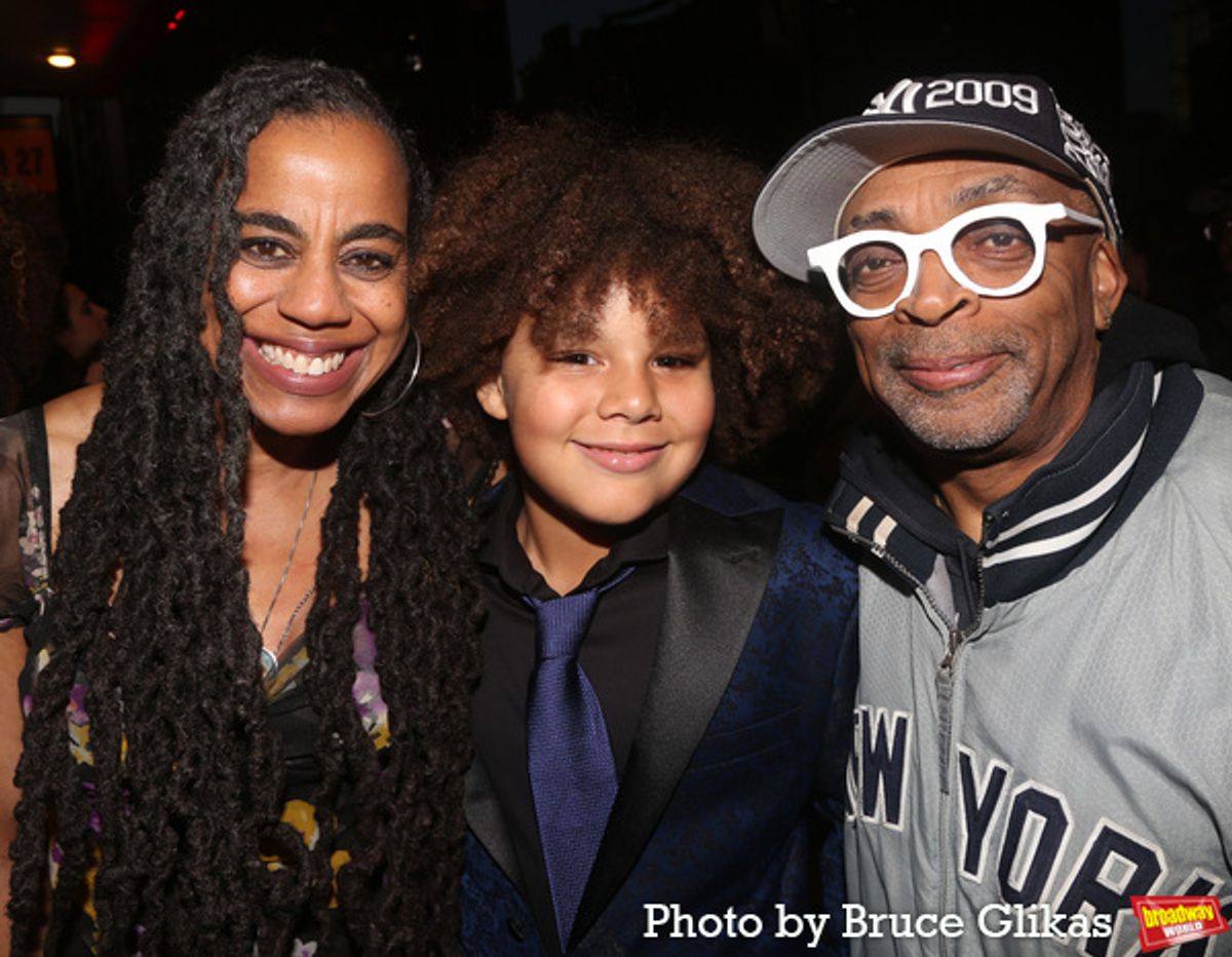 Playwright Suzan-Lori Parks, son Durham and Spike Lee at 