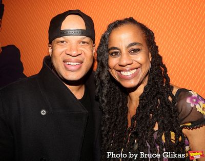 Glenn Davis and Playwright Suzan-Lori Parks Photo