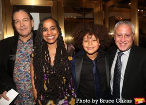 Christian Konopka, wife Playwright Suzan-Lori Parks, son Durham and Producer David Stone @ BroadwayWorld Christian Konopka, wife Playwright Suzan-Lori Parks, son Durham and Producer David St Photo