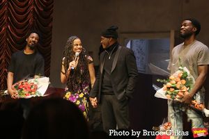 Corey Hawkins, Playwright Suzan-Lori Parks, Director Kenny Leon and Yahya Abdul-Mateen II @ BroadwayWorld Corey Hawkins, Playwright Suzan-Lori Parks, Director Kenny Leon and Yahya Abdul-Matee Photo