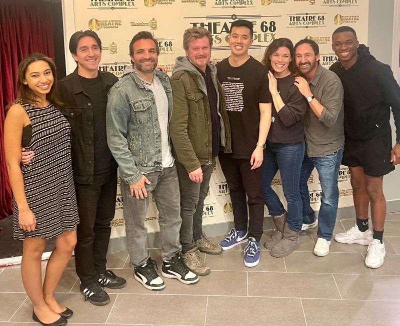 Photo: Playwright Beau Willimon With the Cast of FARRAGUT NORTH at Theatre 68  Image