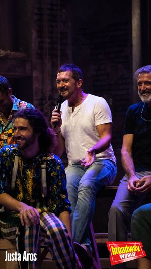 Andro Crespo, Antonio Banderas y Emilio Aragón Photo