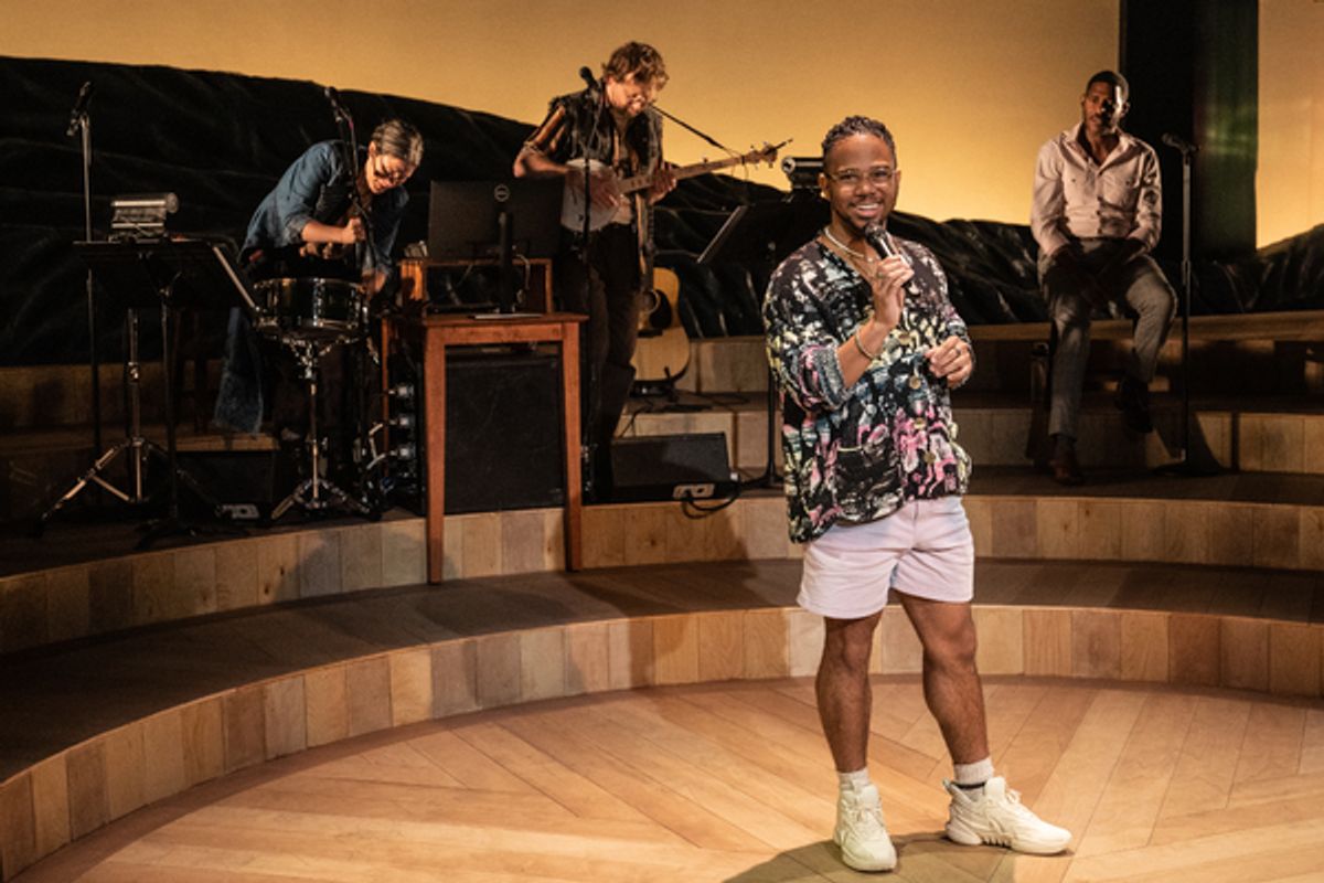 Chris Myers (foreground); background: Abigail Bengson, Shaun Bengson, and Billy Eugene Jones  at 