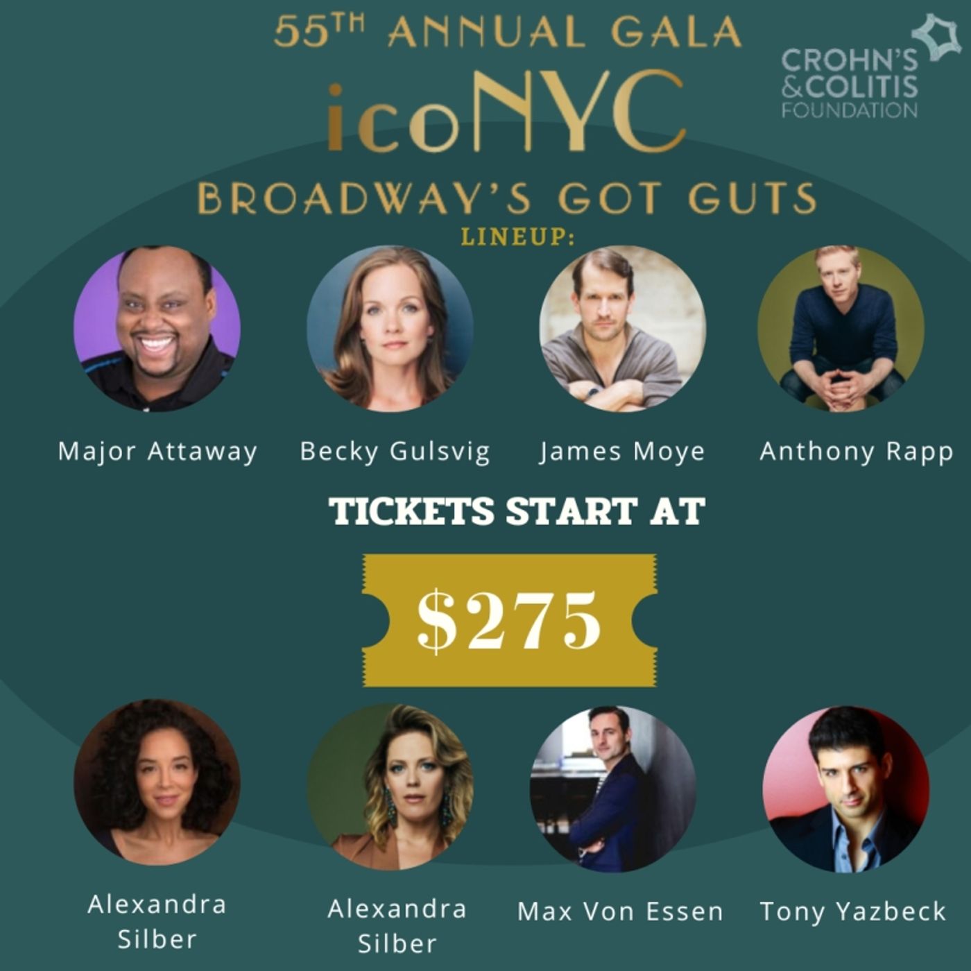 Anthony Rapp, Elizabeth Stanley, Major Attaway & More to Perform At BROADWAY'S GOT GUTS Gala  Image