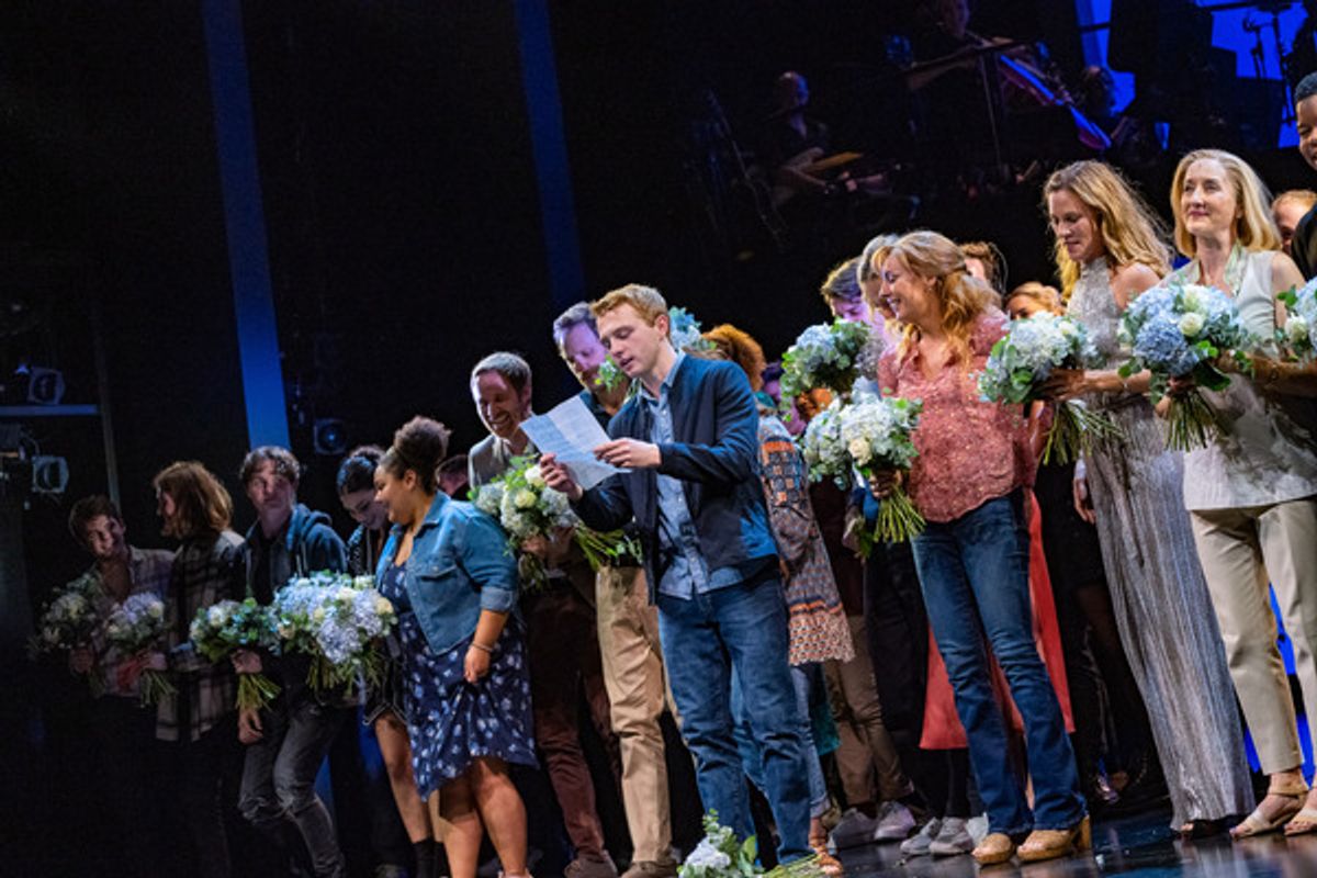 Sam Tutty and the cast at 