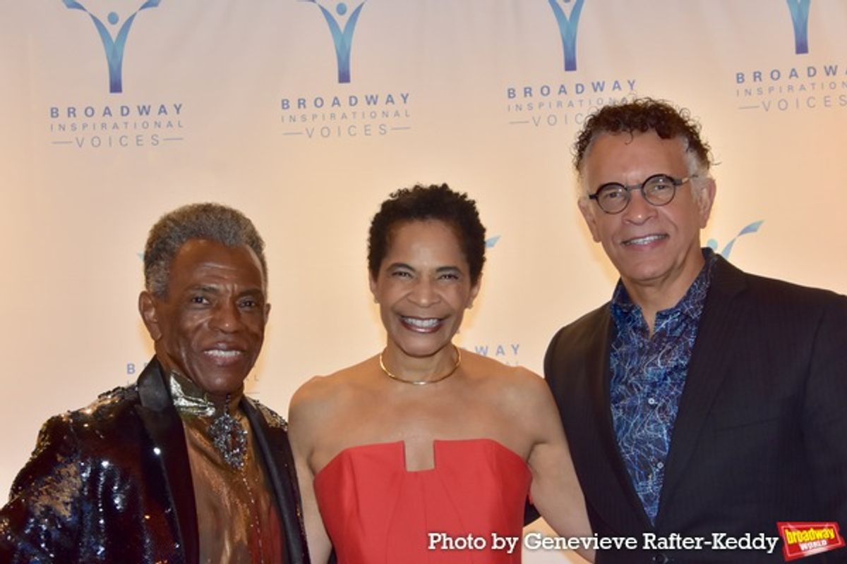 Andre De Shields, Allyson Tucker-Mitchell and Brian Stokes Mitchell at 