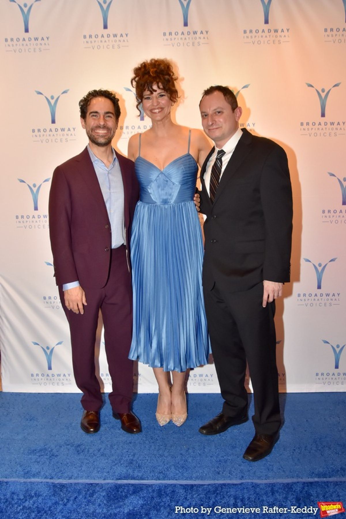 Alex Lacamoire, Mandy Gonzalez and Dan Lipton at 