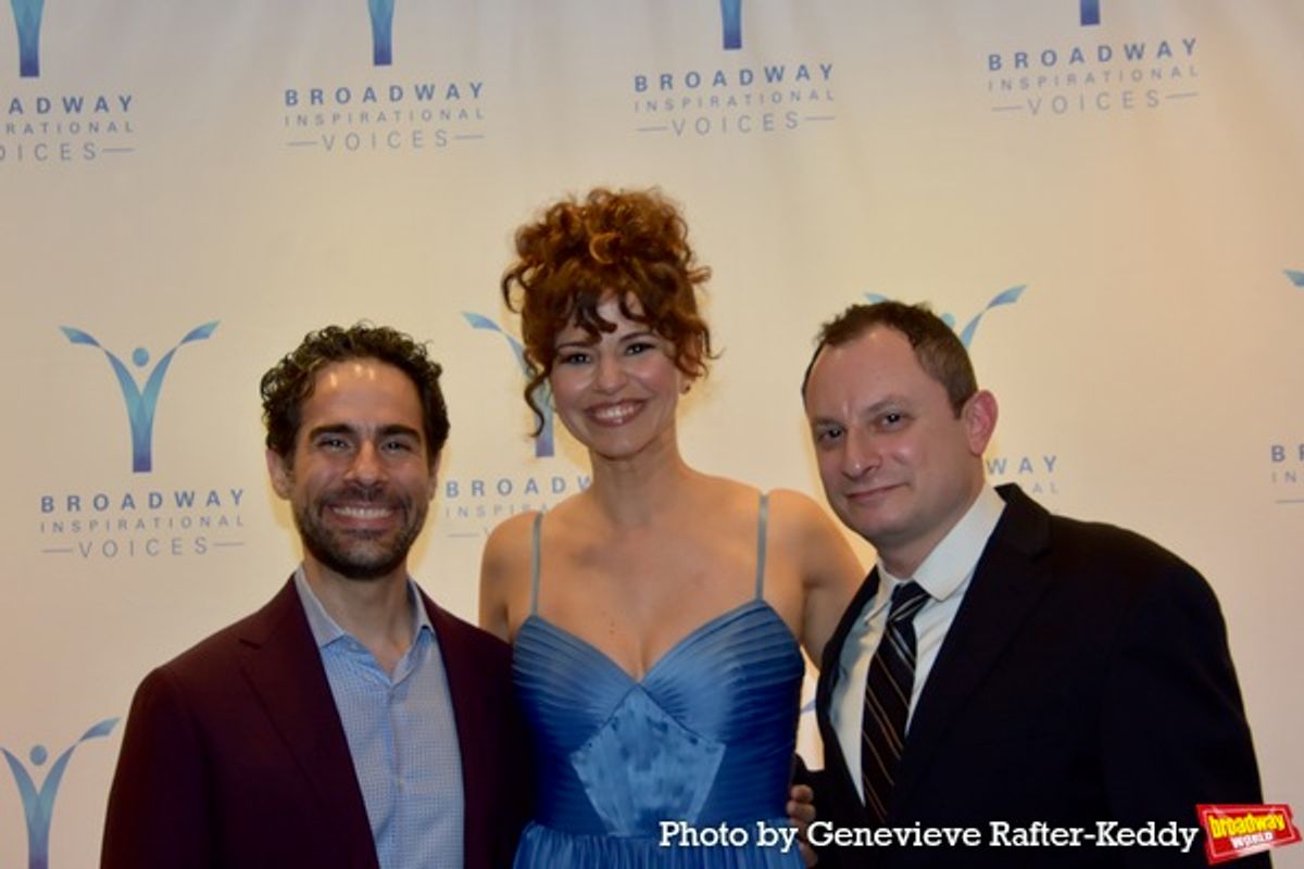 Alex Lacamoire, Mandy Gonzalez and Dan Lipton at 