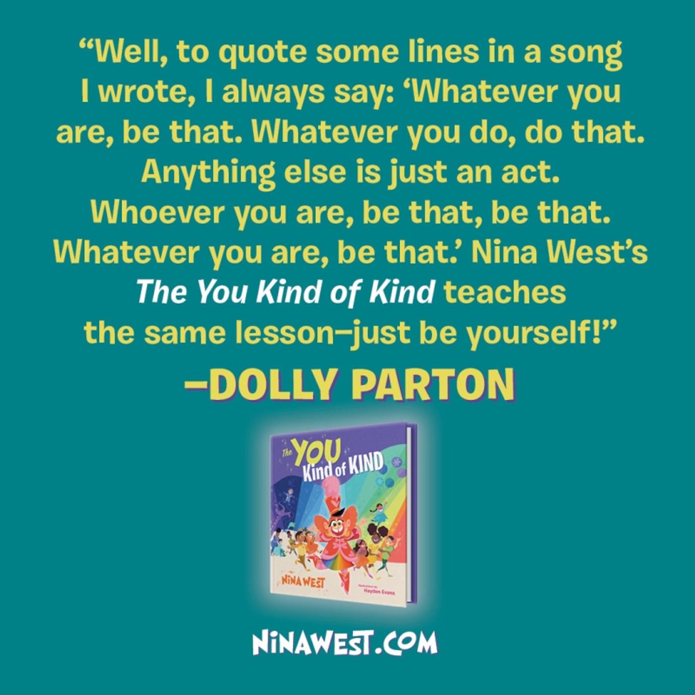 Interview: Nina West is Sharing a Message of Kindness With New Children's Book THE YOU KIND OF YOU  Image