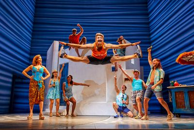 Centre, Jake Bailey and the cast  Photo