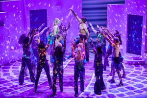 Centre, Meg Hateley and Miles Henderson Photo