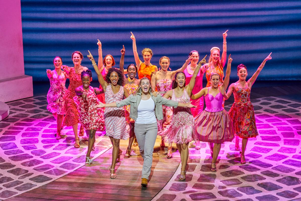 Meg Hateley with the cast  at 