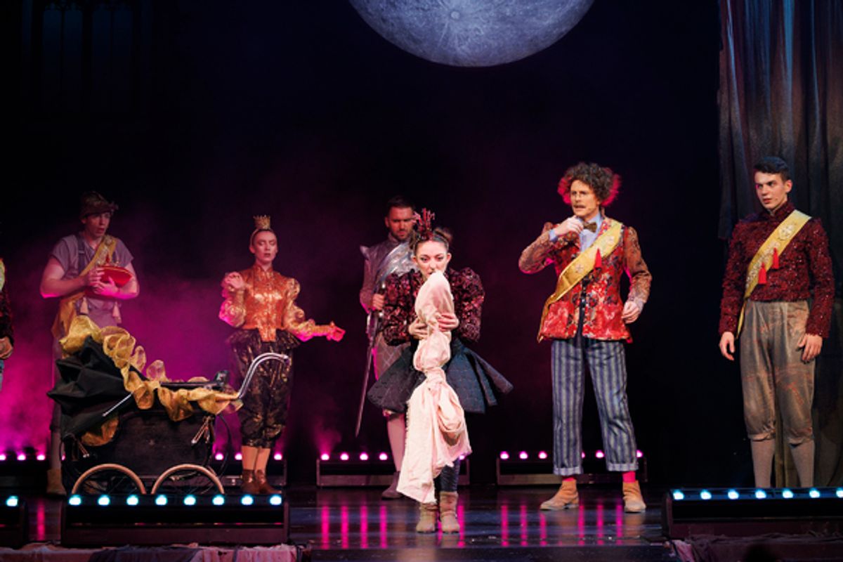 Lizzie Buckingham and the Cast of Magical Merlin at 