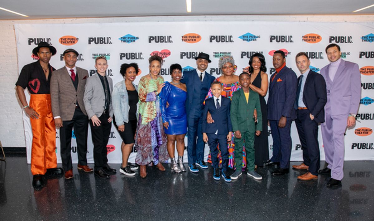 The cast at Photos: Go Inside Opening Night of A RAISIN IN THE SUN at The Public Theater