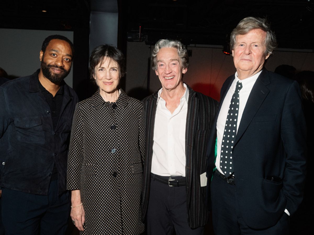 Chiwetel Ejiofor, Harriet Walter, David Hare at 