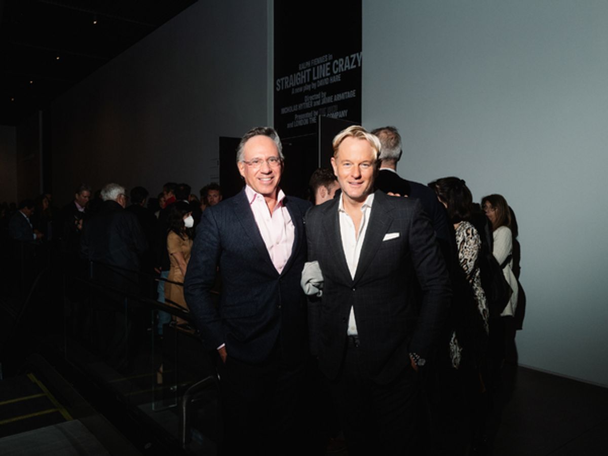 Andrew Saffir, Daniel Benedict at Photos: Inside Opening Night of STRAIGHT LINE CRAZY, Starring Ralph Fiennes