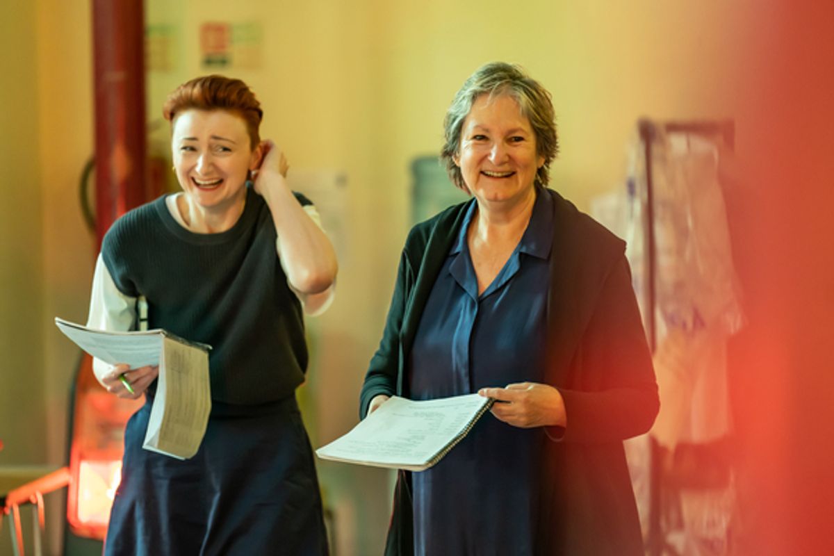 Jodie McNee, Deborah Findlay at 