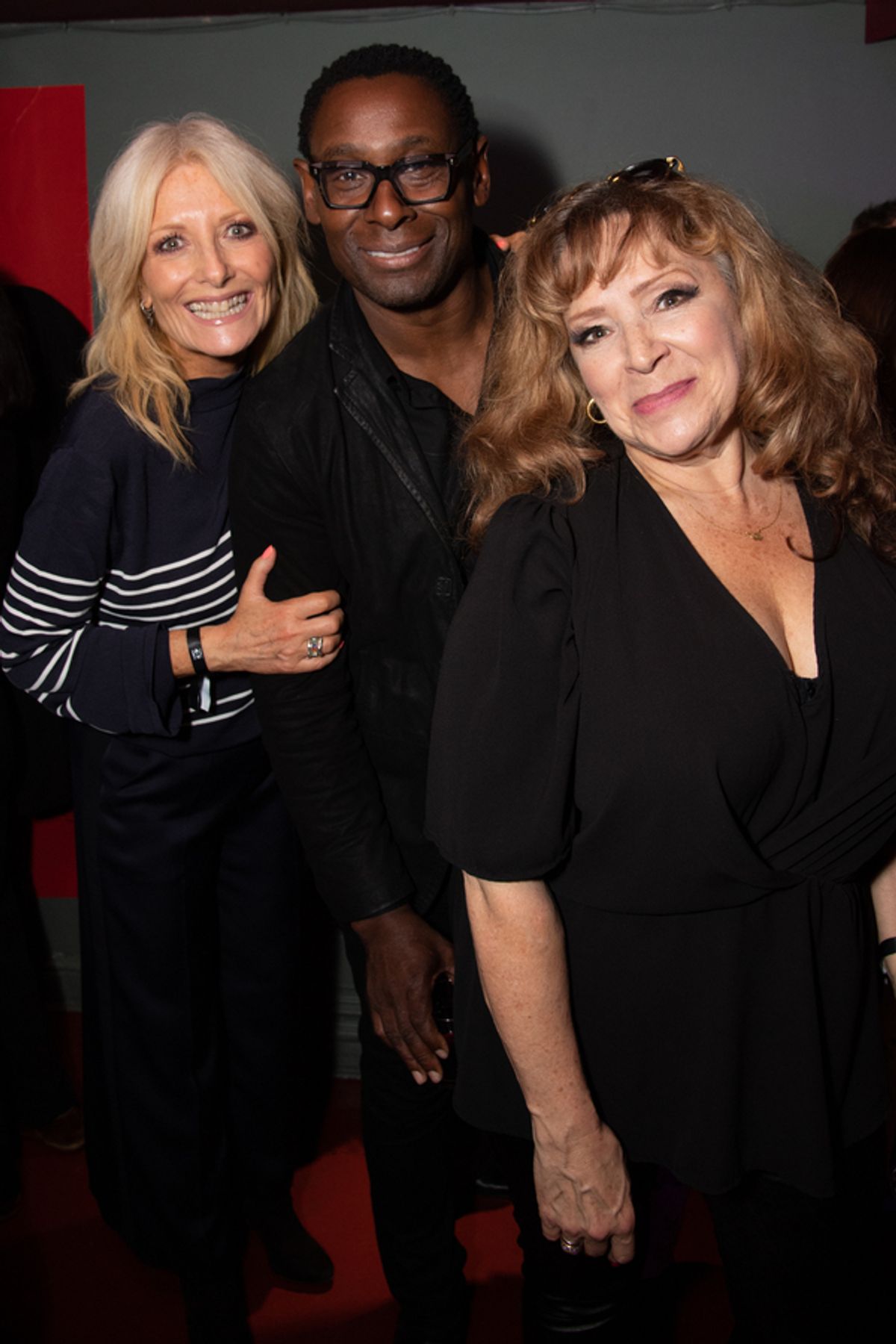 Gaby Roslin, David Harewood, Harriet Thorpe at 