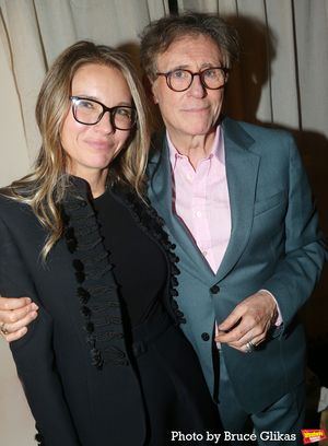 Hannah Beth King and husband Gabriel Byrne @ BroadwayWorld Hannah Beth King and husband Gabriel Byrne Photo