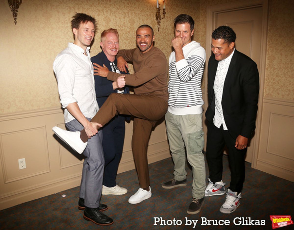 Bill Heck, Jesse Tyler Ferguson, Jesse Williams, Michael Oberholtzer and Brandon J. Dirden  at 