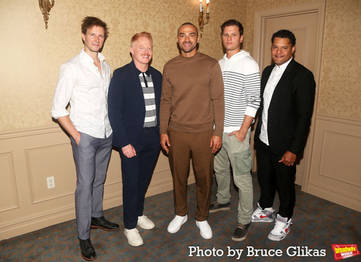 Bill Heck, Jesse Tyler Ferguson, Jesse Williams, Michael Oberholtzer and Brandon J. Dirden  at 