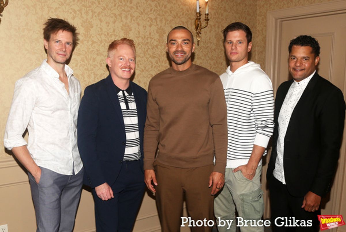 Bill Heck, Jesse Tyler Ferguson, Jesse Williams, Michael Oberholtzer and Brandon J. Dirden  at 