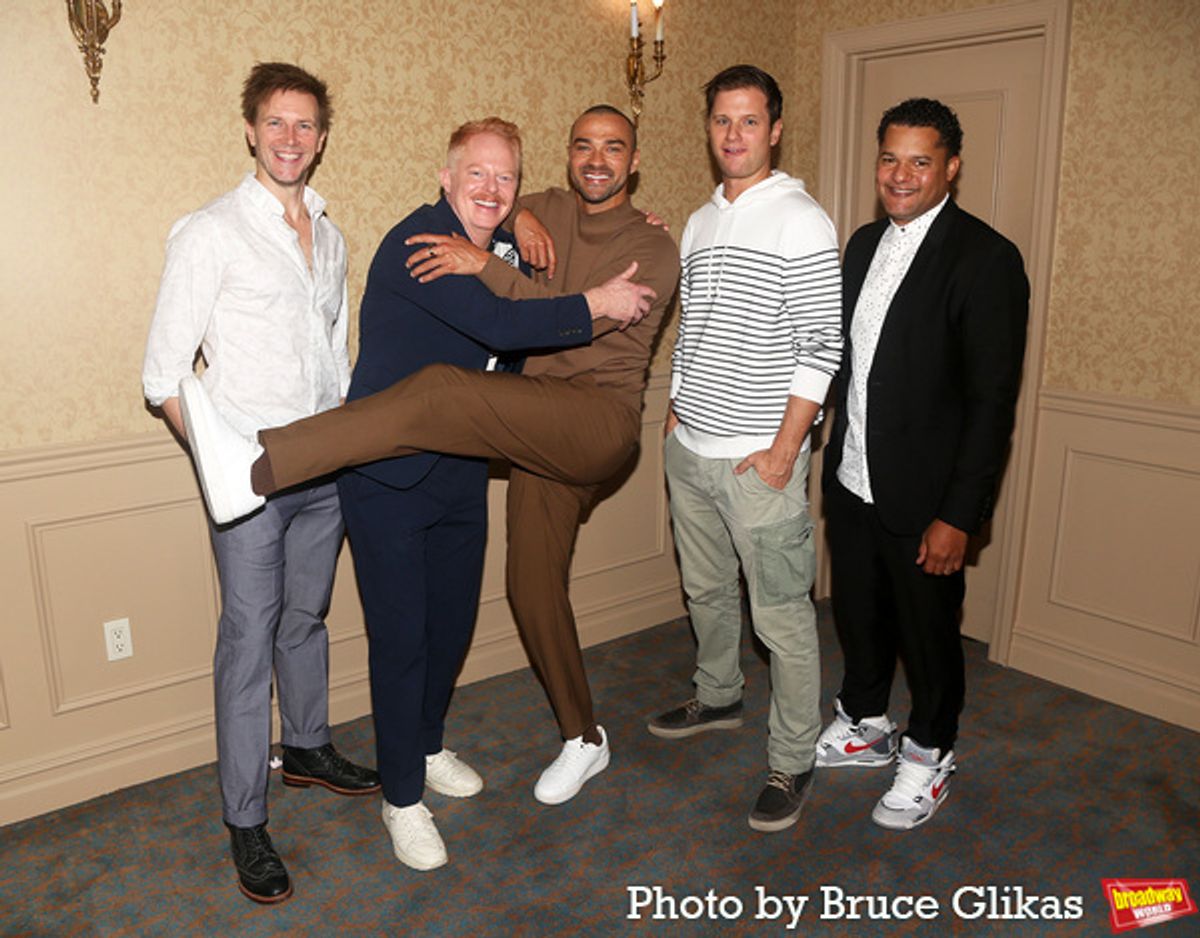Bill Heck, Jesse Tyler Ferguson, Jesse Williams, Michael Oberholtzer and Brandon J. Dirden  at 