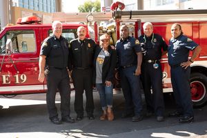 LOUIE CHERKO (MANAGER, EMERGENCY SERVICES & STUDIO FIRE CHIEF, THE WALT DISNEY COMPANY), YVETTE NICOLE BROWN (VOICE OF FAYE FIRESON) @ BroadwayWorld LOUIE CHERKO (MANAGER, EMERGENCY SERVICES & STUDIO FIRE CHIEF, THE WALT DISNEY COMPAN Photo