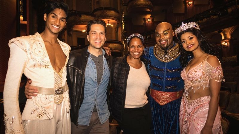 Photo: Audra McDonald and Will Swenson Visit ALADDIN on Broadway  Image