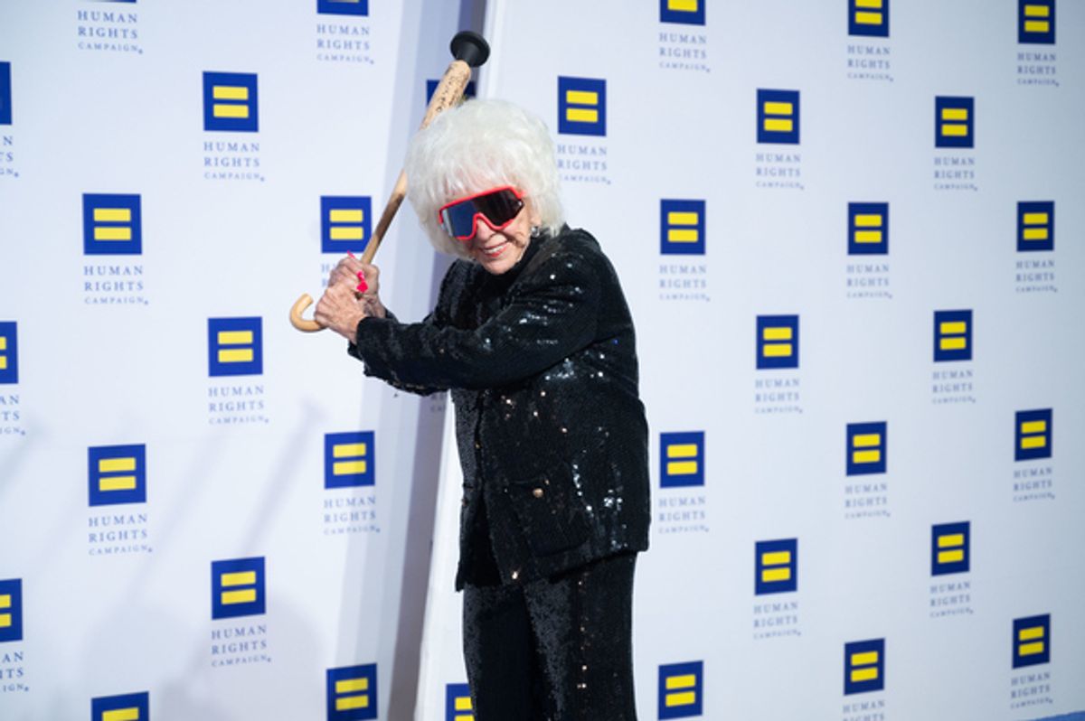 Former All-American Girls Professional Baseball League Player Maybelle Blair at Photos: Vice President Kamala Harris, Sheryl Lee Ralph & More Join Human Rights Campaign Annual Dinner