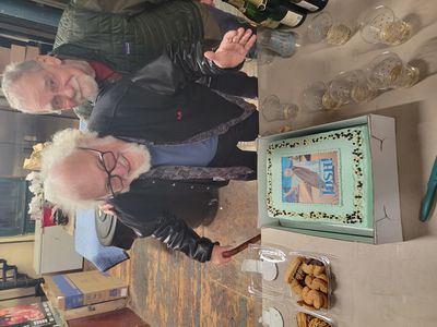On Friday, October 28th, JOSH MOSTEL and RICHARD MASUR celebrated their first perform Photo