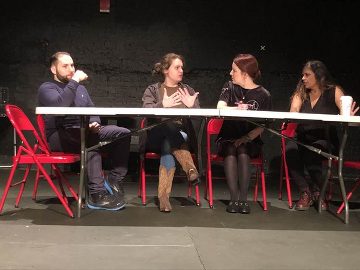 The cast of WHAT DO WE DO ABOUT WALTER? at Photos: First Look at WHAT DO WE DO ABOUT WALTER? at the Sargent Theatre of the American Theatre of Actors