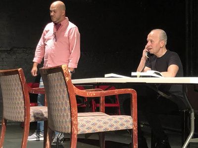 The cast of WHAT DO WE DO ABOUT WALTER? Photo