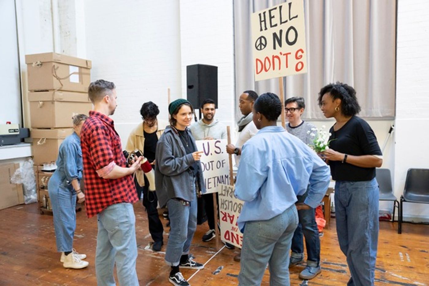 Photos: Inside Rehearsal For BEST OF ENEMIES, Starring Zachary Quinto and More!  Image