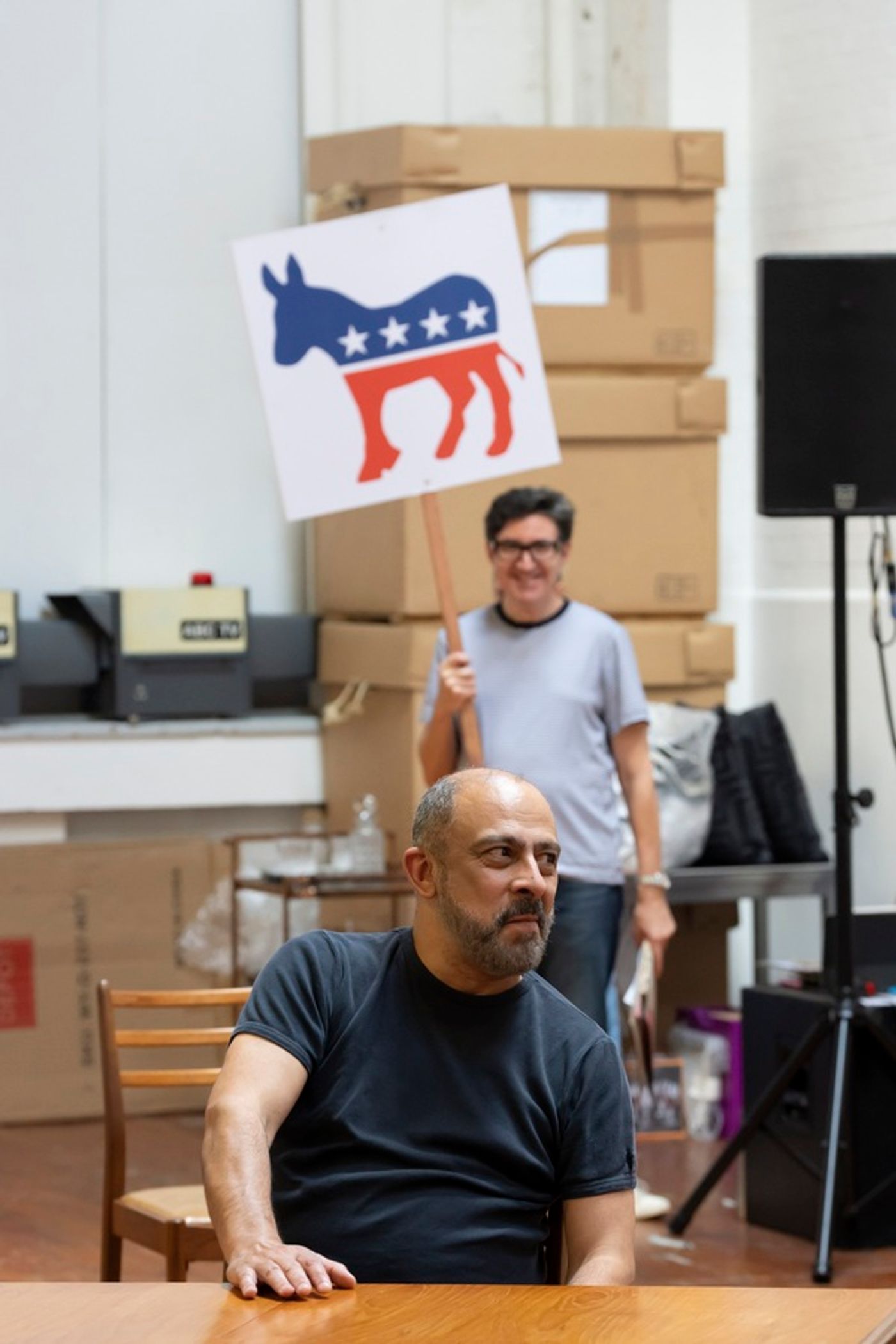 Photos: Inside Rehearsal For BEST OF ENEMIES, Starring Zachary Quinto and More!  Image