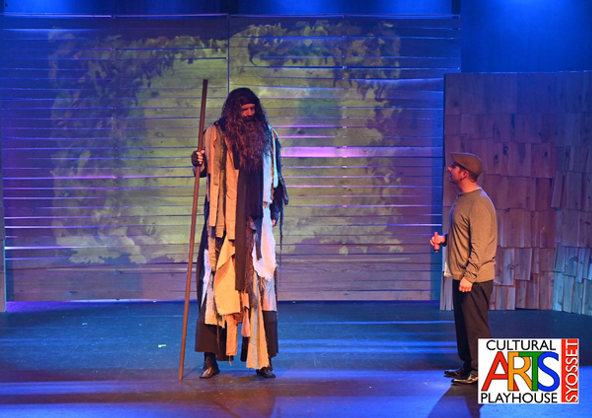 John DiGiorgio as The Giant and Nick Masson as Edward Bloom at Photos: First Look at BIG FISH at the Cultural Arts Playhouse