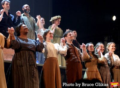 Jason Robert Brown, Danielle Lee Greaves, Micaela Diamond, Ben Platt and the cast of  Photo