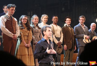 Jason Robert Brown, Ben Platt and the cast of "Parade" Photo