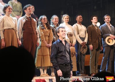 Jason Robert Brown, Ben Platt, Micaela Diamond and the cast of "Parade" Photo
