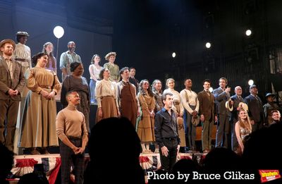 Jason Robert Brown, Ben Platt, Micaela Diamond and the cast of "Parade" Photo